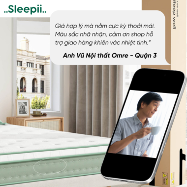 [Bản tin Giấc Lành] Feedback từ Anh Bảo – Phú Mỹ Hưng, quận 7 về sản phẩm đã mua tại Sleepii
